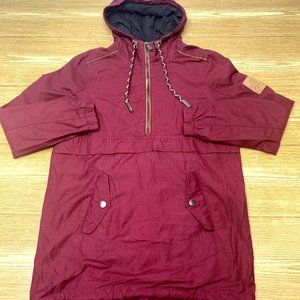 Womens 1/4 Zip Hooded Rain Jacket